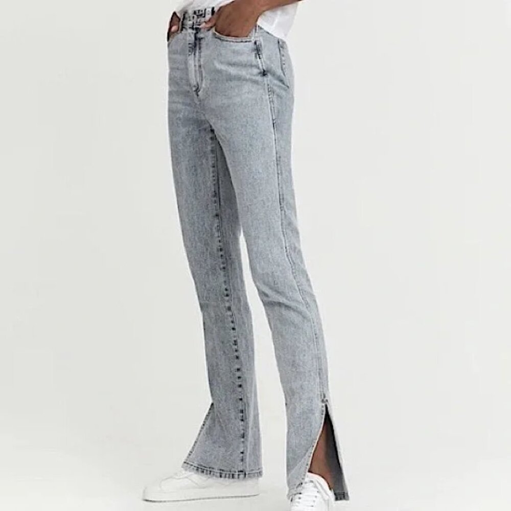 Something Navy Nina Slit Hem Jeans